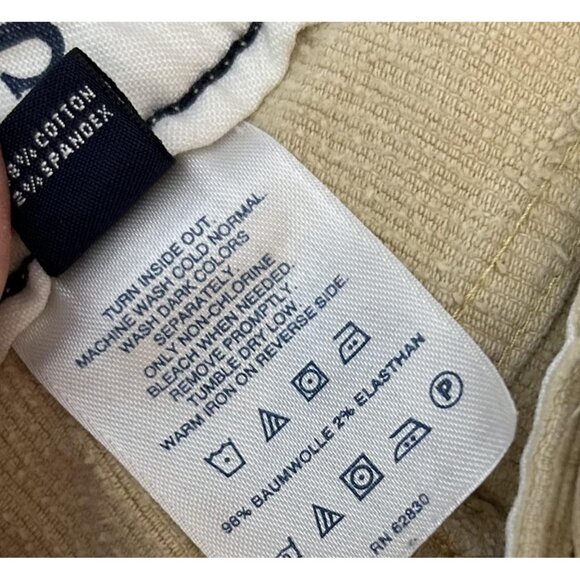 Lands' End Corduroy Pants Womens 10 Tan Straight Leg Stretch Mid Rise Very Soft - Picture 9 of 12